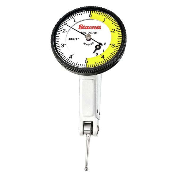 Starrett® - 708 Series™ 0 to 0.02" SAE Dial Test Indicator with Dovetail Mount