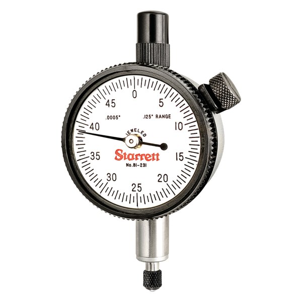 Starrett® - 81 Series™ 0 to 0.125" SAE Dial Indicator