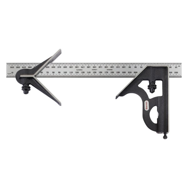 Starrett® - 12" Metric Steel Type 35 Combination Square with Square and Center Head