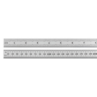 Starrett® - 19-1/2"(500 mm) SAE/Metric Full Flexible Steel Ruler
