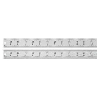 Starrett® - 24" SAE 4R Spring-Tempered Steel Ruler