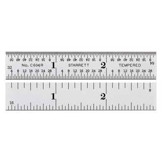 Starrett® - 3" SAE 4R Spring-Tempered Steel Ruler