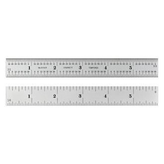Starrett® - 6" SAE 4R Spring-Tempered Steel Ruler