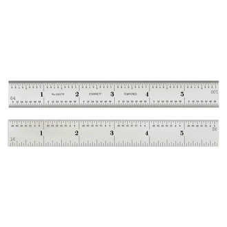 Starrett® - 12" SAE 7R Spring-Tempered Steel Ruler