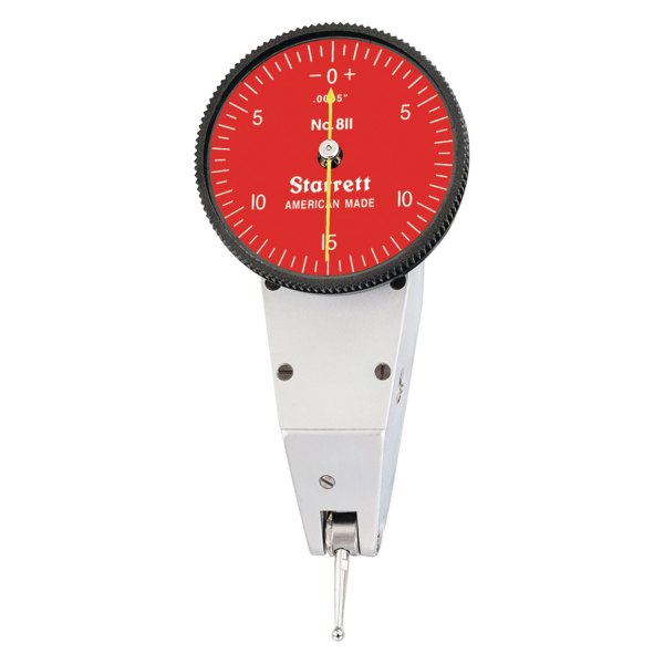 Starrett® - 811 Series™ 0 to 0.03" SAE Dial Test Indicator with Swivel Head
