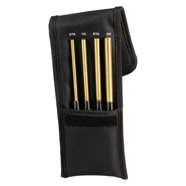 Starrett® - 248 Series™ 4-piece 3/16" to 3/8" Brass Knurled Pin Punch Set