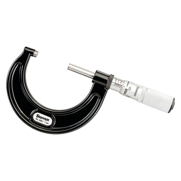 Starrett® - 436 Series™ 1 to 2" SAE Mechanical Outside Micrometer 