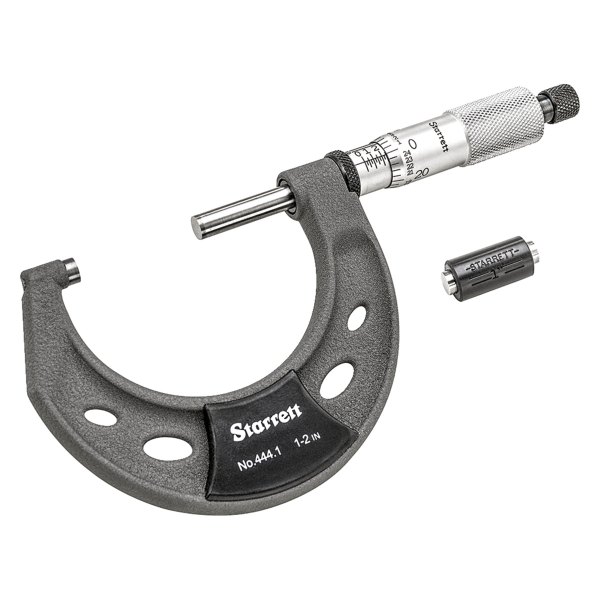 Starrett® - 444 Series™ 1 to 2" SAE Mechanical Outside Micrometer 