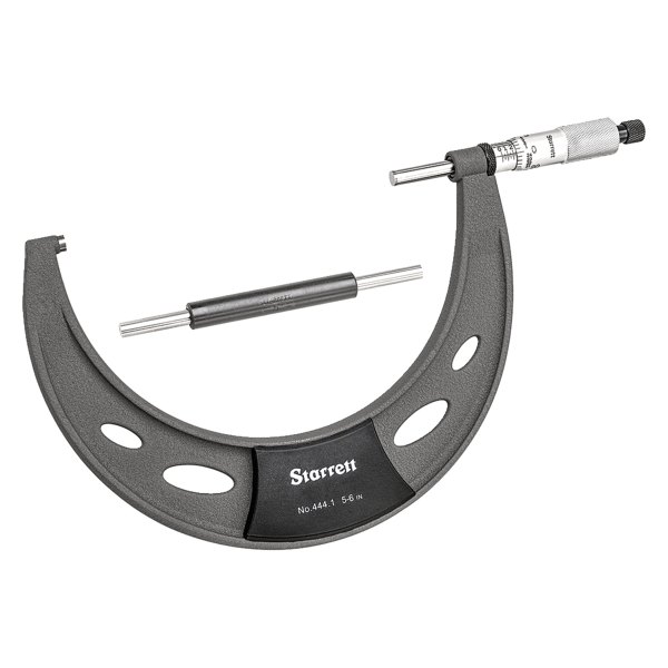 Starrett® - 444 Series™ 5 to 6" SAE Mechanical Outside Micrometer 