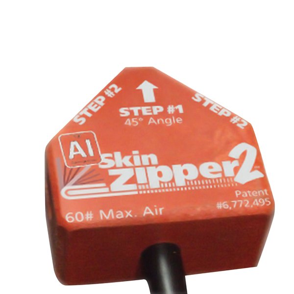 Steck® - Skin Zipper 2™ 45° Angle Aluminum Door Skinning Tool