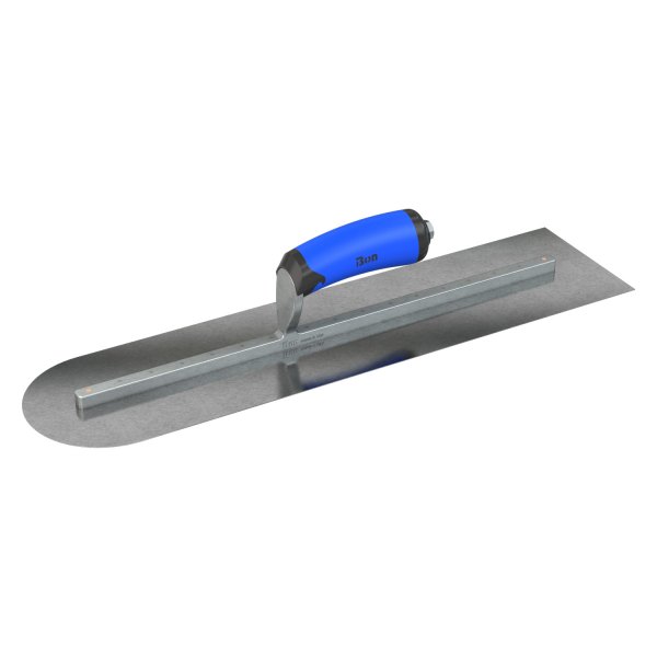 Steel City Trowels® - 20" x 5" Comfort Wave Grip Carbon Steel Long Shank Square and Round End Finishing Trowel