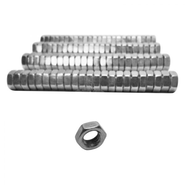 Steinjager® - 1-1/4"-12 Zinc Plated Silver SAE Left Hand Hex Nut (96 Pieces)