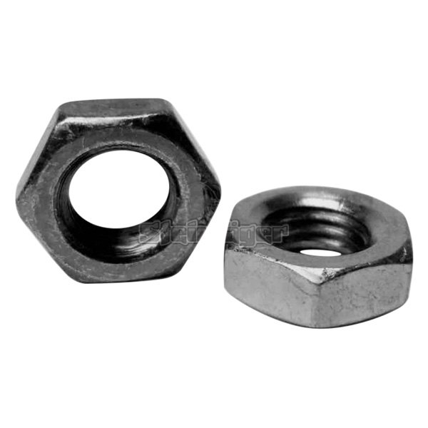 Steinjager® - 1"-12 Zinc Plated (Class 2) Silver SAE Right Hand Hex Jam Nut (2 Pieces)
