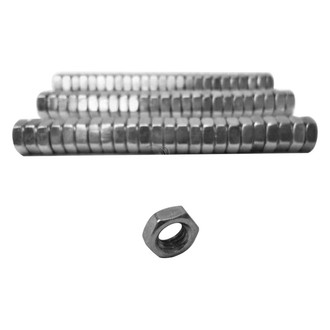 Steinjager® - 3/8"-24 Zinc Plated (Class 2) Yellow SAE Left Hand Hex Jam Nut (75 Pieces)