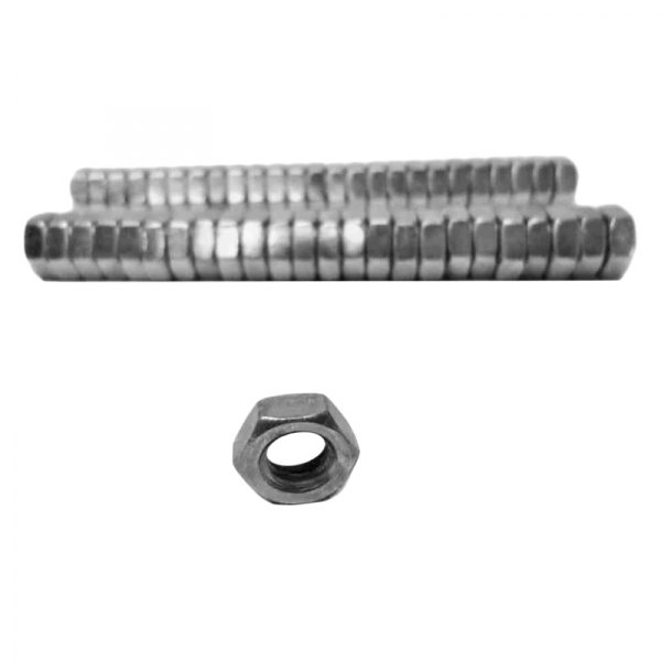 Steinjager® - 3/8"-24 Zinc Plated (Class 2) Silver SAE Right Hand Hex Jam Nut (50 Pieces)