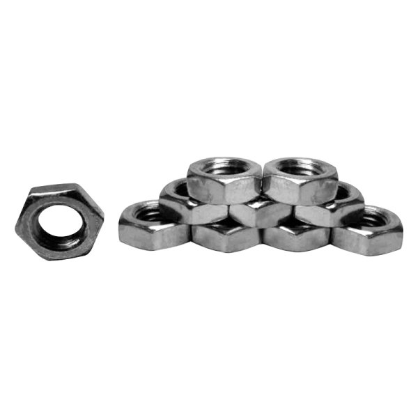 Steinjager® - 5/8"-18 Zinc Plated (Class 2) Silver SAE Right Hand Hex Jam Nut (10 Pieces)