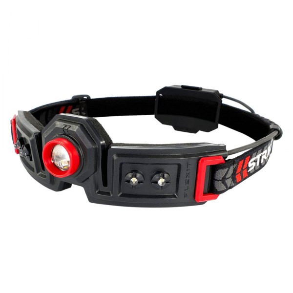 STKR® - FLEXiT™ 250 lm Black/Red LED Headlamp with 180° Halo Lighting