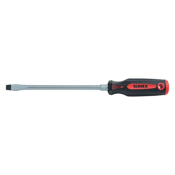 Sunex® - 3/8" x 8" Multi Material Handle Bolstered Long Slotted Screwdriver