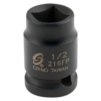Sunex® - 1/2" Drive 1/2" 4-Point Standard Pipe Plug Impact Socket
