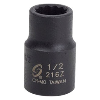 Sunex® - 1/2" Drive 1/2" 12-Point Standard Impact Socket