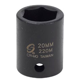 Sunex® - 1/2" Drive 20 mm 6-Point Standard Impact Socket