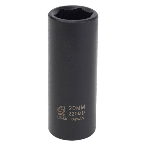 Sunex 314D 3/8-Inch Drive 7/16-Inch Deep Impact Socket - Chrome Molybdenum Steel