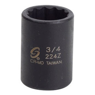 Sunex® - 1/2" Drive 3/4" 12-Point Standard Impact Socket