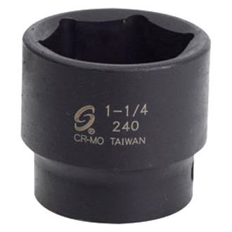 Sunex® - 1/2" Drive 1-1/4" 6-Point Standard Impact Socket