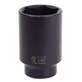 Sunex® - 1/2" Drive 1-1/2" 6-Point Deep Impact Socket
