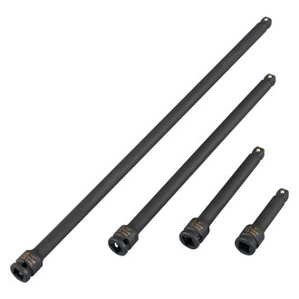 Sunex® - 1/2" Drive Friction Ball Wobble Impact Extension Set (4 Pieces)