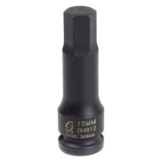 Sunex® - 1/2" Drive 15 mm Hex Impact Bit Socket