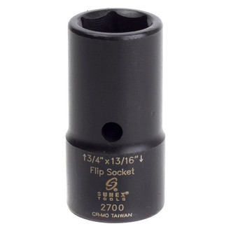 Sunex® - 1/2" Drive 3/4" x 13/16" 6-Point Standard Flip Impact Socket