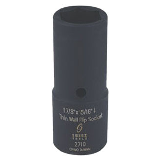Sunex® 2710 - 1/2" Drive 7/8" x 15/16" 6-Point Standard Thin Wall Flip Impact Socket