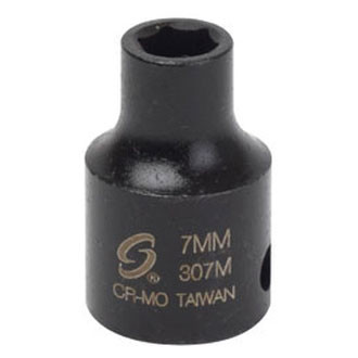Sunex® - 3/8" Drive Metric 6-Point Standard Impact Socket
