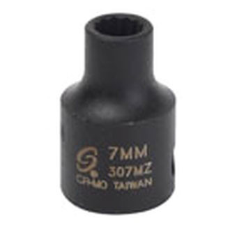 Sunex® - 3/8" Drive Metric 12-Point Standard Impact Socket