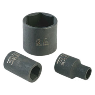 Sunex® - 3/8" Drive 8 mm 6-Point Standard Impact Socket