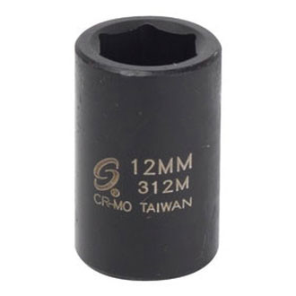 Sunex® - 3/8" Drive 12 mm 6-Point Standard Impact Socket