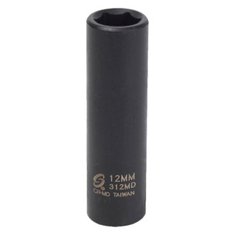 Sunex® - 3/8" Drive 12 mm 6-Point Deep Impact Socket