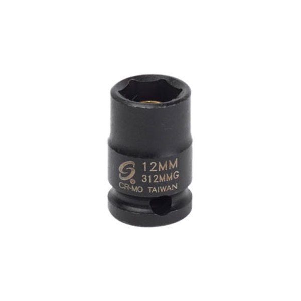 Sunex® - 3/8" Drive Metric 6-Point Magnetic Impact Socket