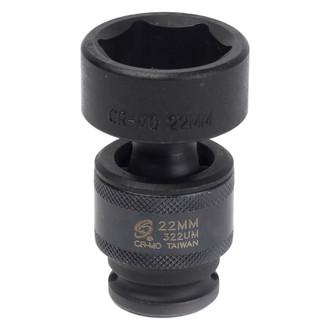 Sunex® - 3/8" Drive 22 mm 6-Point Standard Impact U-Joint