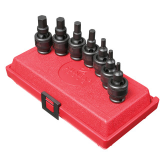 Sunex® - 3/8" Drive SAE Hex Impact U-Joint Bit Socket Set (7 Pieces)