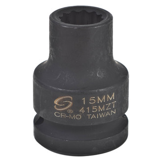 Sunex® - 3/4" Drive Metric 12-Point Standard Thin Wall Impact Socket