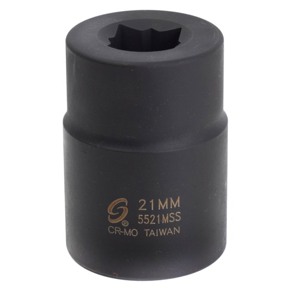 Sunex® - #5 Spline Drive Metric 4-Point Double Impact Socket