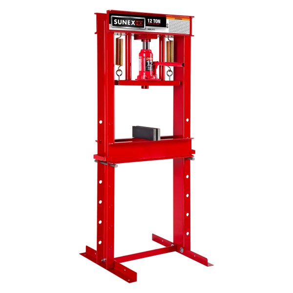Sunex® - 12 t Manual/Hydraulic H-Type Press with Bottle Jack