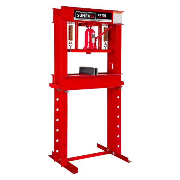Sunex® - 20 t Manual/Hydraulic H-Type Press with Bottle Jack