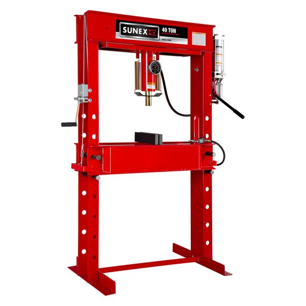 Sunex® - 40 t Air/Hydraulic H-Type Fully-Welded Press with Hand Winch
