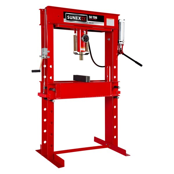 Sunex® - 50 t Manual/Hydraulic H-Type Press with Hand Winch