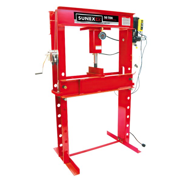 Sunex® 5750EP - 50 Ton Electric/Hydraulic Press with Hand Winch