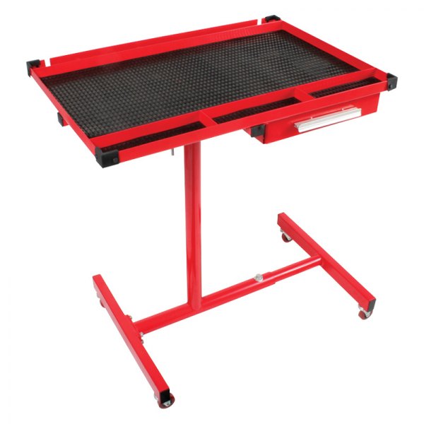 Sunex® - Red Deluxe Work Table (20" W x 29" L x 47-3/4" H)