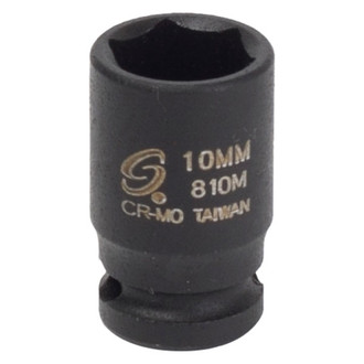 Sunex® - 1/4" Drive 10 mm 6-Point Standard Impact Socket